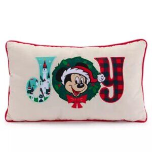 Disney Mickey Mouse Holiday ''Joy'' Throw Pillow